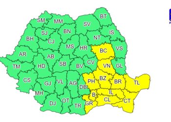 Cod galben de vânt în județele Constanța și Tulcea