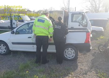 Amendat cu 10.000 lei după ce a aruncat deșeuri dintr-o autoutilitară pe varianta spre Ovidiu
