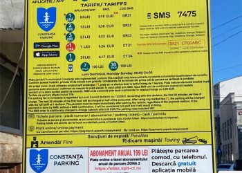 Constănțenii pot achita ONLINE abonamentul parcării din Zona 2
