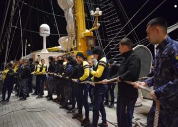 Seară furtunoasă la bordul navei-școală „Mircea”
