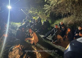Migranți aflați într-o ambarcațiune, prinși de polițiști la Sfântu Gheorghe