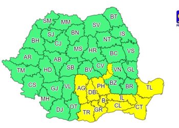Cod galben de ploi și vijelii în Constanța și Tulcea 
