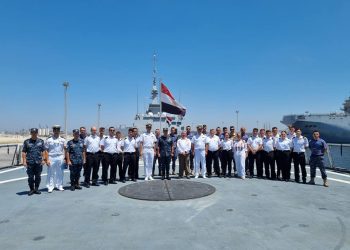 Nava-școală „Mircea”, escală în portul Alexandria din Egipt