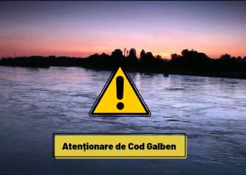 Atenționare de cod galben în 20 de bazine hidrografice din țară