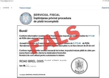Noi mesaje false în numele ANAF 