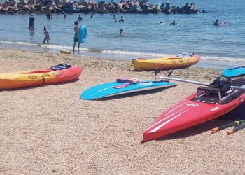 Constanța: Plajă special amenajată pentru antrenamentele lotului olimpic de canotaj