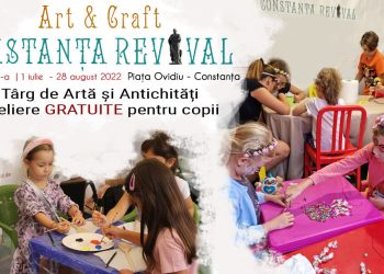 Zeci de ateliere, în luna august, la Târgul de Artă și Antichități din Piața Ovidiu