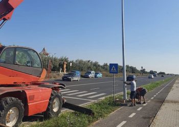 Năvodari: Trecerile de pietoni spre Corbu, într-o lumină mai puternică 