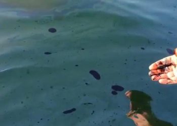 Poluare misterioasa în rada Portului Constanța (VIDEO)