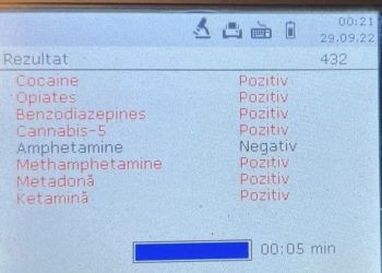 Premieră halucinantă: 7 tipuri de droguri depistate la un singur șofer, la un singur test
