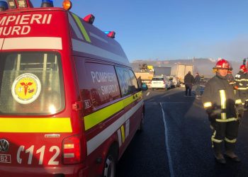 Accident cu 13 mașini și 6 răniți pe A3 (FOTO)