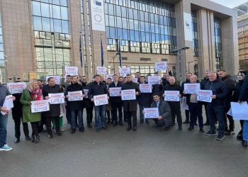PES activists România, la Bruxelles: Acțiune de mobilizare pentru aderarea României la Schengen