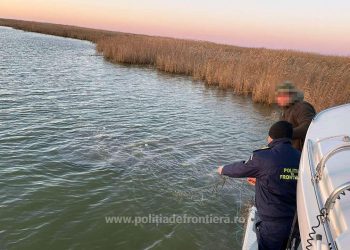 Peste 1,3 kilometri de plase cu 337 de kilograme de pește, confiscate de polițiștii de frontieră