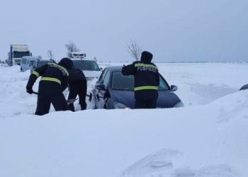 Stare de alertă în Vrancea, din cauza ninsorilor
