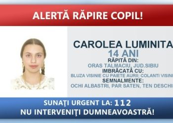 Adolescentă răpită de 4 indivizi mascați. Poliția, în alertă