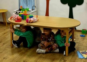 Exerciții în caz de cutremur, la o grădiniță din Constanța