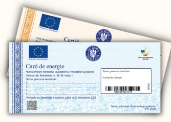 Peste 116.000 de plăți au fost efectuate prin cardurile de energie, săptămâna aceasta