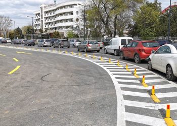 Reconfigurarea sensului giratoriu de la intrarea în Mamaia, finalizată (FOTO)