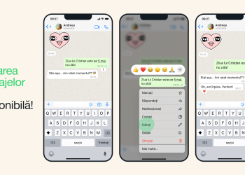 WhatsApp vine cu o nouă funcție. Utilizatorii își vor putea edita mesajele deja trimise în aplicație