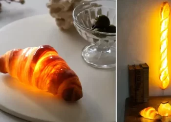 Pâine uscată…transformată în lămpi