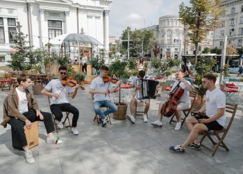 Orchestra Națională de Tineret a Moldovei, concert în Piața Civică din Tulcea