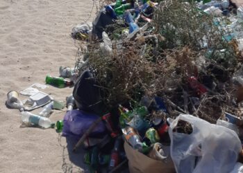 Plaja din Eforie, curățată de salvamari!