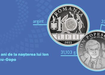 BNR a lansat o monedă din argint cu tema 100 de ani de la naşterea lui Ion Popescu-Gopo