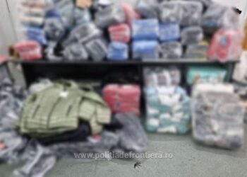 Bunuri contrafăcute descoperite într-un camion de marfă, la Isaccea (FOTO/VIDEO)