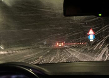 Atenție, șoferi! Se circulă în condiții de lapoviță pe Autostrada A2 București – Constanța