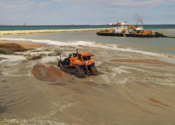 ANAR a finalizat lucrările de înnisipare a plajei din Eforie, pe 5,7 kilometri