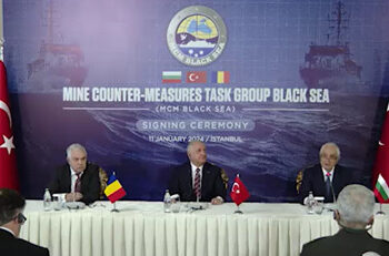 S-a semnat Memorandumul de Înțelegere privind constituirea grupului operativ pentru combaterea minelor marine în Marea Neagră