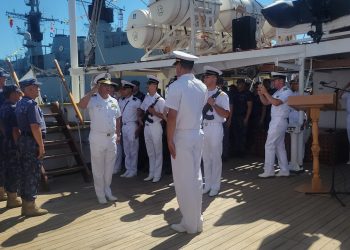 Studenți români și străini, în primul lor marș internațional de instrucție cu Bricul Mireca (VIDEO/FOTO)