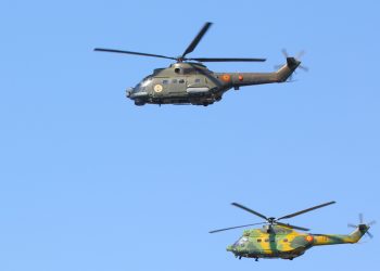 Exercițiu de antrenament cu elicoptere, la Constanța
