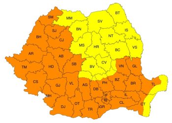 Mâine, zona continentală a Dobrogei, sub cod portocaliu de caniculă