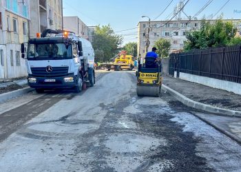 Lucrări de asfaltare pe strada Palas. Trafic restricționat total
