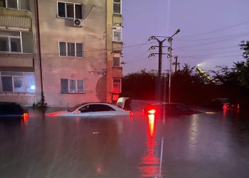 Record la Mangalia. Aversele au depășit o cantitate  de peste 200 de l/mp, prin acumulare