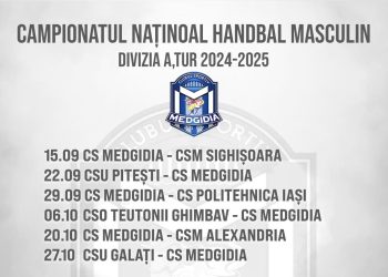 CS Medgidia și-a aflat programul în Divizia A, la handbal masculin