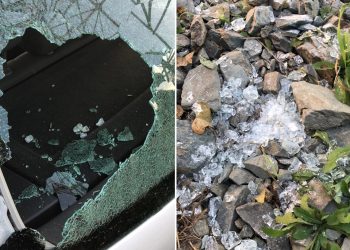 Mai multe mașini avariate după o explozie la un stâlp de înaltă tensiune