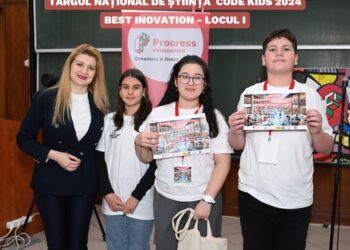 Elevii din Medgidia, un nou premiu la Târgul Național de Știință CODE Kids 2024