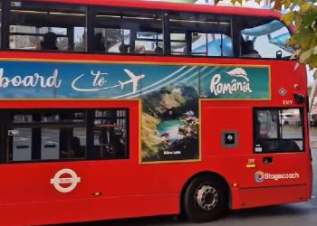 România, promovată pe autobuzele britanice