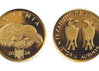 Monedă de aur, lansată în circuitul numismatic