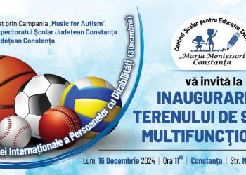 Terenul de sport multifuncțional din cadrul Centrului Școlar pentru Educație Incluzivă “Maria Montessori” va fi inaugurat