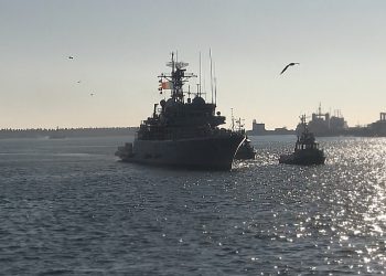 Echipajul navei „Constantin Bălescu” a revenit în Portul Militar Constanța după o misiune de 6 luni