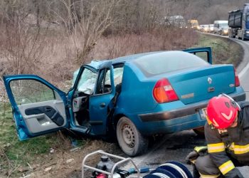 Circulație oprită pe DN 22 Constanța- Tulcea. Accident rutier!