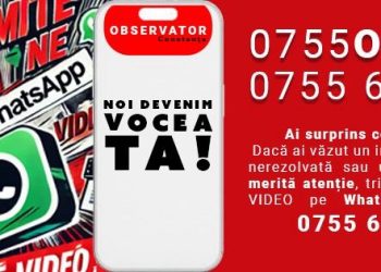 TU OBSERVI, NOI TE FACEM AUZIT! Observator Constanța devine vocea ta – trimite-ne imagini și informații pe WhatsApp!