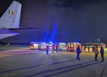Forțele Aeriene Române, o nouă misiune pentru patru pacienți cu arsuri din Macedonia de Nord