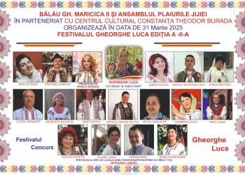 Începe Festivalul Concurs de Muzică Populară „Gheorghe Luca” ediția a II-a