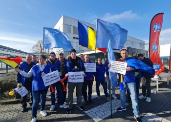 Sindicaliștii Șantierului Naval Mangalia au protestat în Olanda